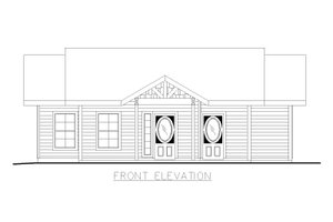 Exterior - Front Elevation 3 for Cottage House Plan #117-995 - 1 bed, 1 bath