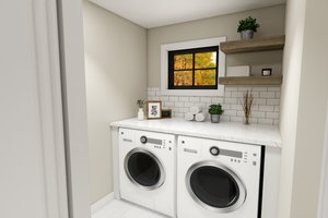 Interior - Laundry for Farmhouse House Plan #51-1380 - 3 bed, 3.5 bath