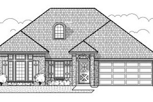 Exterior - Front Elevation 3 for Traditional House Plan #65-400 - 4 bed, 2 bath