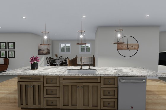 Interior - Kitchen 4 for Barndominium House Plan #1060-83 - 3 bed, 3 bath
