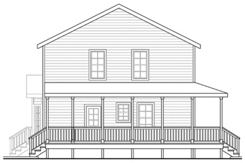 Dream House Plan - Exterior - Other Elevation for Traditional House Plan #124-852 - 3 bed, 2.5 bath