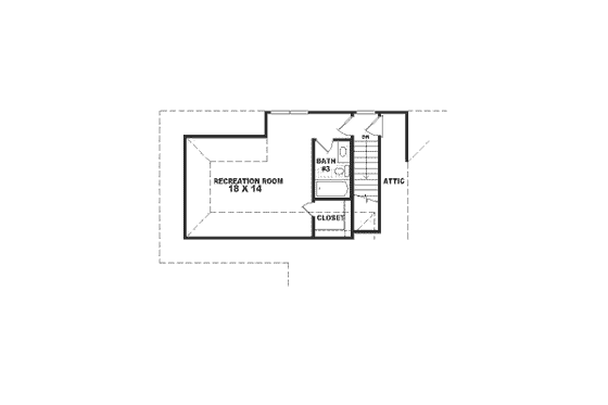 Floor Plan - Other Floor for Traditional House Plan #81-392 - 3 bed, 3.5 bath