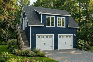 Country Exterior - Front Elevation Plan #22-545