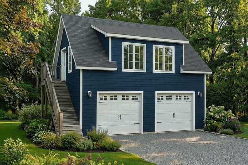 House Blueprint - Country Exterior - Front Elevation Plan #22-545