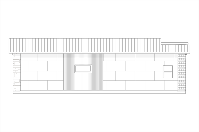 House Blueprint - Exterior - Other Elevation 2 for Modern House Plan #1127-17 - 3 bed, 2.5 bath