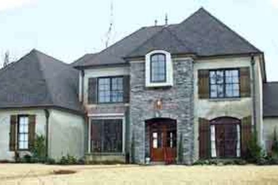 Exterior - Front Elevation for European House Plan #81-603 - 4 bed, 3.5 bath