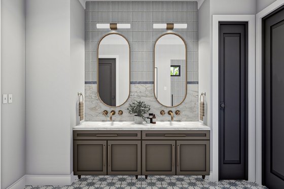 Interior - Master Bathroom 1 for Modern House Plan #455-621 - 2 bed, 2 bath