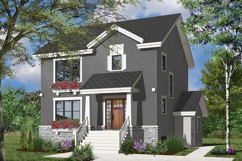 Home Plan - Traditional Exterior - Front Elevation Plan #23-2507