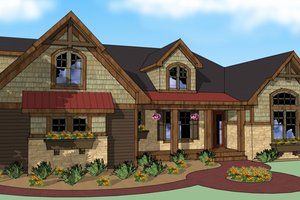 Exterior - Other Elevation for Craftsman House Plan #51-511 - 4 bed, 3 bath