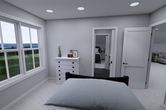 Interior - Bedroom 1 for Craftsman House Plan #51-1338 - 4 bed, 3 bath
