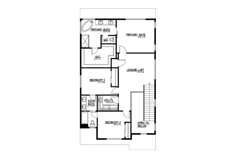 Dream House Plan - Floor Plan - Upper Floor for Traditional House Plan #569-96 - 4 bed, 4 bath