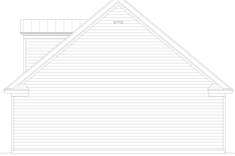 House Blueprint - Exterior - Other Elevation 1 for Country House Plan #932-805, 0 bath
