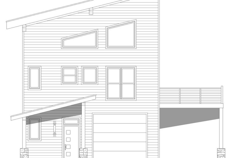 Home Plan - Exterior - Other Elevation 2 for Contemporary House Plan #932-1224 - 3 bed, 3.5 bath
