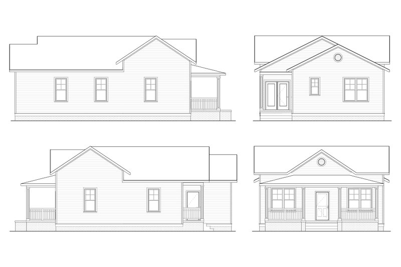 Dream House Plan - Exterior - Other Elevation for Craftsman House Plan #936-17 - 3 bed, 2 bath