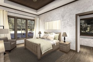 Interior - Master Bedroom for Cottage House Plan #406-9654 - 4 bed, 2.5 bath