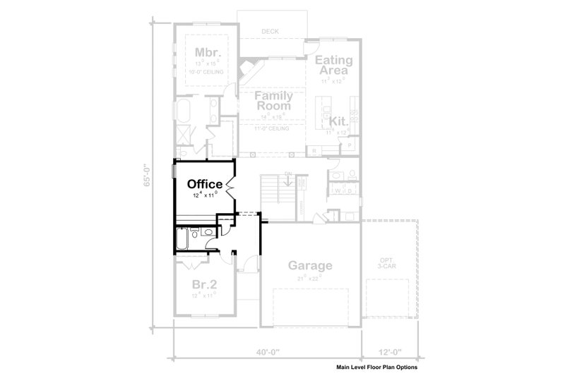 Home Plan - Floor Plan - Other Floor for Mediterranean House Plan #20-2424 - 3 bed, 3 bath