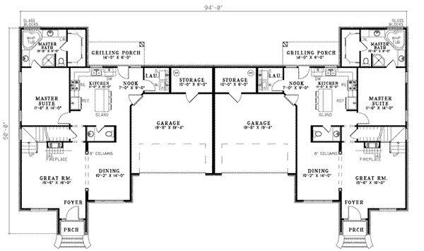 House Plan Design - Traditional Floor Plan - Main Floor Plan #17-2008