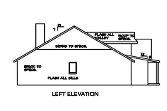 Exterior - Other Elevation for Ranch House Plan #65-482 - 3 bed, 3 bath