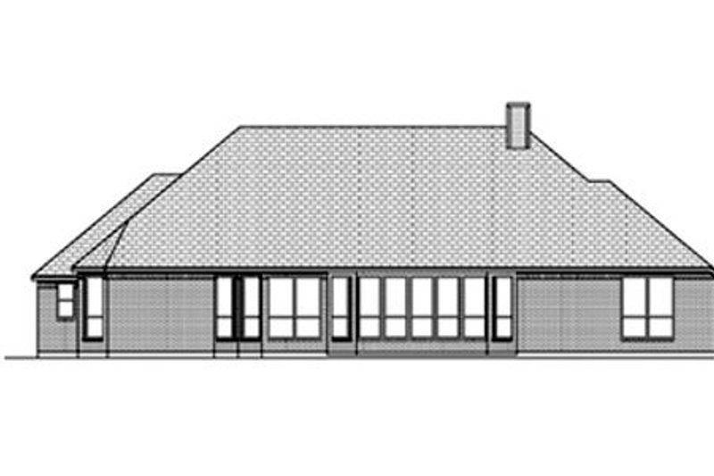 Dream House Plan - Exterior - Rear Elevation for European House Plan #84-461 - 3 bed, 3 bath