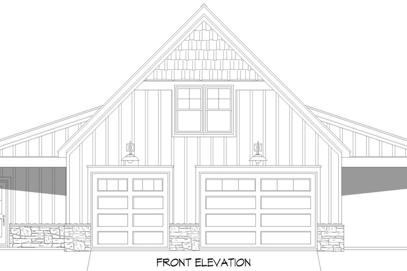 Dream House Plan - Exterior - Front Elevation 3 for Country House Plan #932-1277, 0 bath