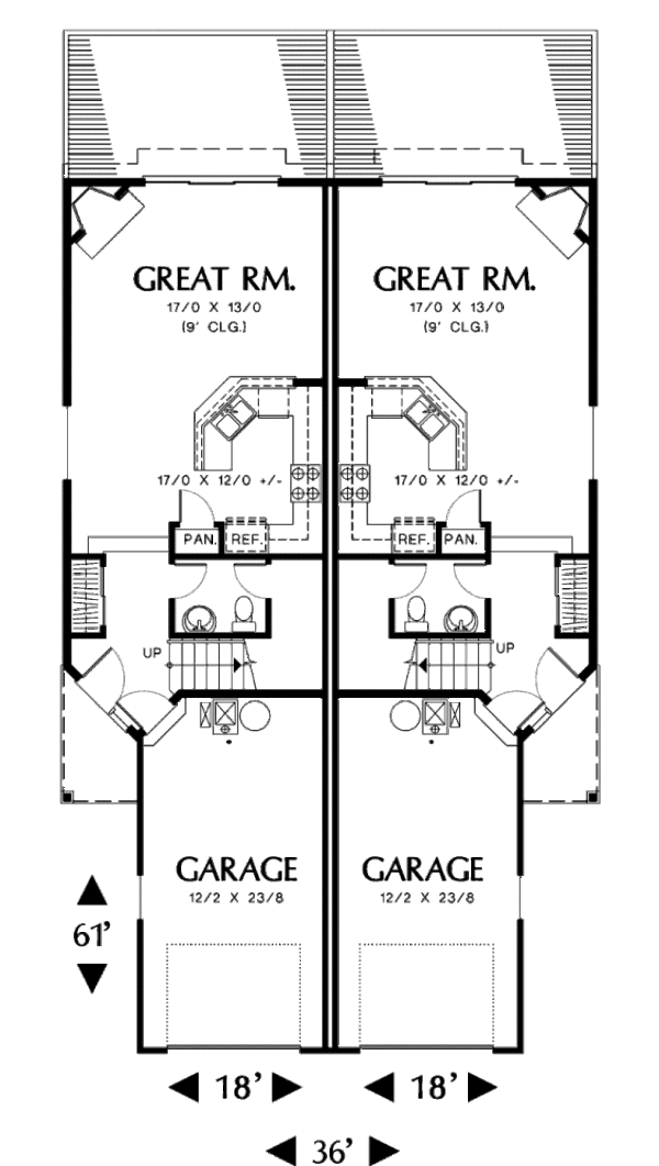 Home Plan - Traditional Floor Plan - Main Floor Plan #48-366