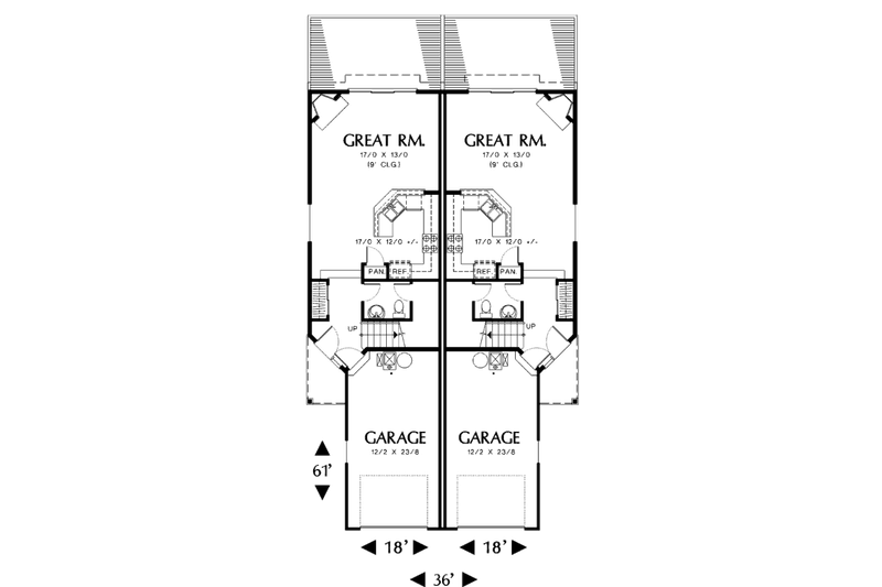 Home Plan - Floor Plan - Main Floor for Traditional House Plan #48-366 - 3 bed, 2.5 bath