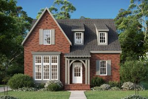 Tudor Exterior - Front Elevation Plan #461-104