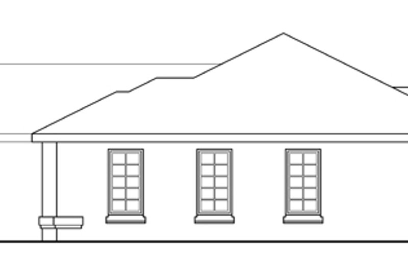 Home Plan - Exterior - Other Elevation 1 for Traditional House Plan #124-256 - 3 bed, 2 bath