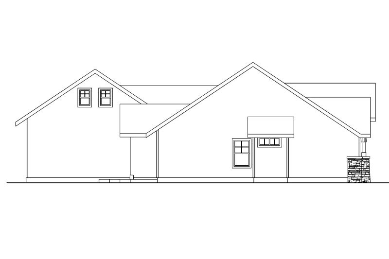 Home Plan - Exterior - Other Elevation for Craftsman House Plan #124-583 - 3 bed, 2.5 bath