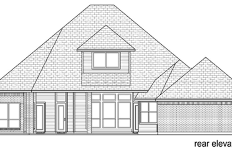 Architectural House Design - Exterior - Rear Elevation for Traditional House Plan #84-556 - 3 bed, 3 bath