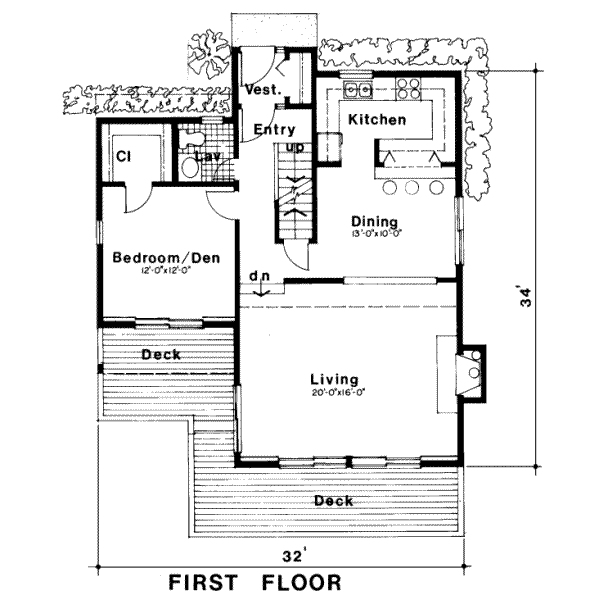 Contemporary Floor Plan - Main Floor Plan #312-523