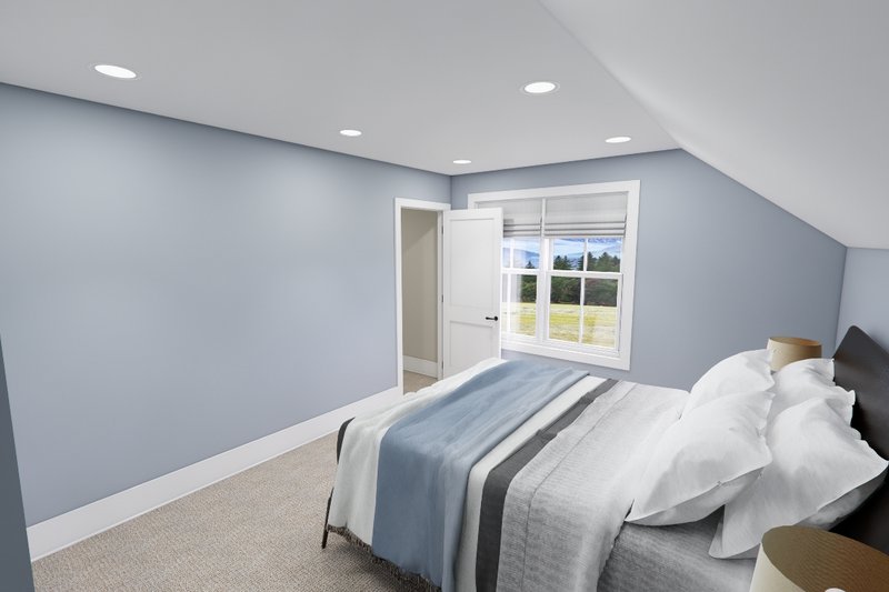 Architectural House Design - Interior - Bedroom 1 for Farmhouse House Plan #51-1562 - 3 bed, 3.5 bath
