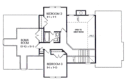 European Style House Plan - 3 Beds 2.5 Baths 1658 Sq/Ft Plan #129-109 