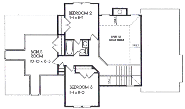 Dream House Plan - European Floor Plan - Upper Floor Plan #129-109