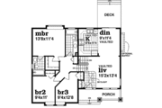 Craftsman Style House Plan - 3 Beds 2 Baths 1728 Sq/Ft Plan #47-391 