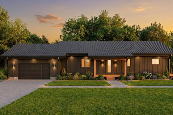 Exterior - Front Elevation 6 for Country House Plan #1089-70 - 3 bed, 2.5 bath