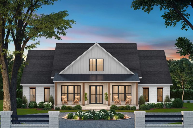 Farmhouse Style House Plan - 4 Beds 3.5 Baths 2585 Sq/Ft Plan #430-379