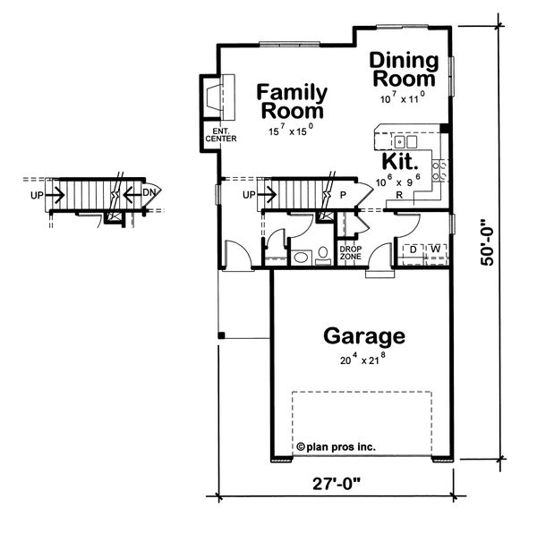 Dream House Plan - Traditional Floor Plan - Main Floor Plan #20-1789