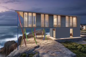 Contemporary Exterior - Front Elevation Plan #542-21