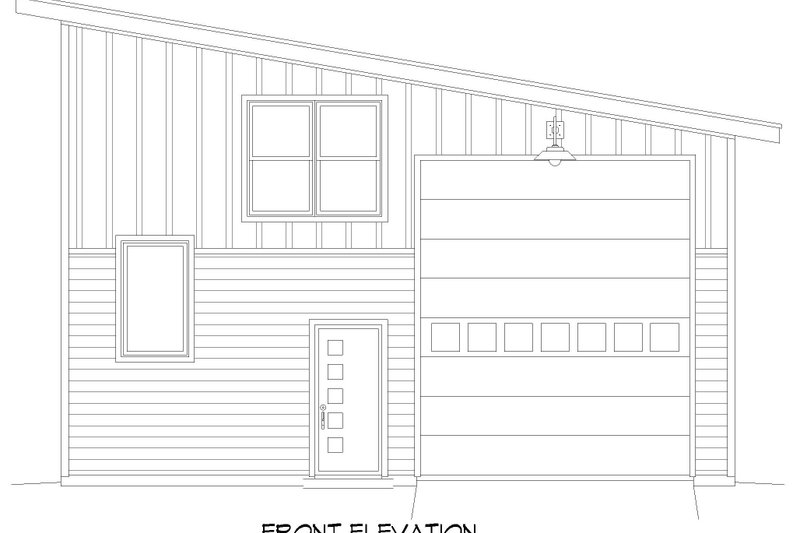 House Design - Exterior - Front Elevation 3 for Contemporary House Plan #932-761, 0 bath