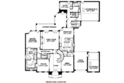 European Style House Plan - 5 Beds 6.5 Baths 4934 Sq/Ft Plan #141-277 