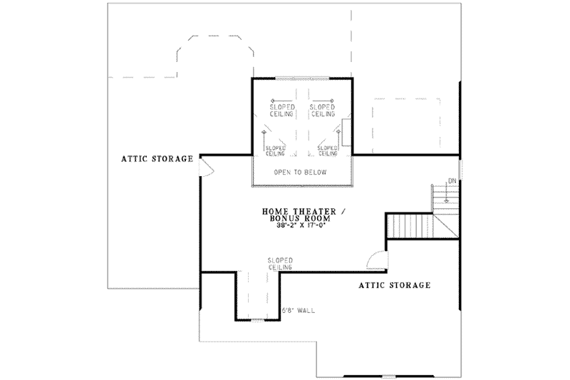House Design - Floor Plan - Other Floor for Traditional House Plan #17-2124 - 3 bed, 2 bath