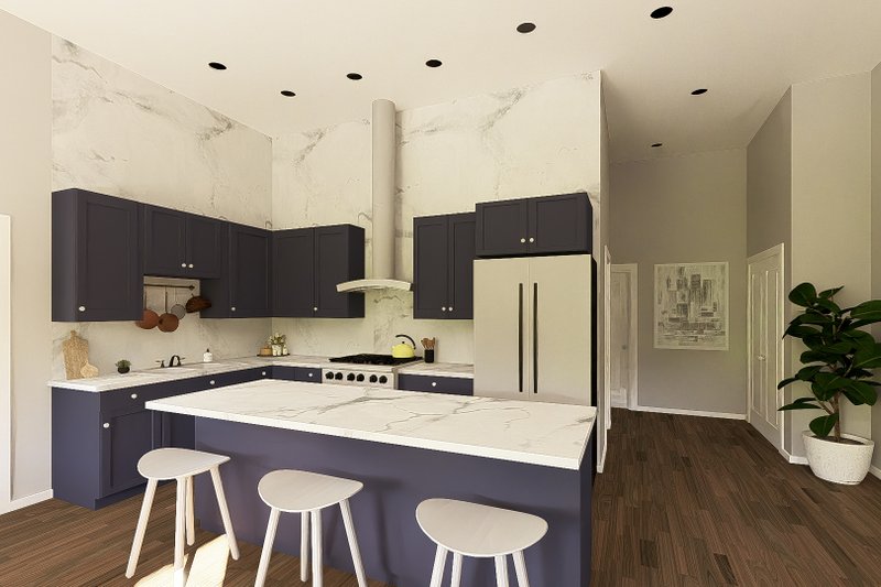 Architectural House Design - Interior - Kitchen for Barndominium House Plan #1064-445 - 2 bed, 1 bath