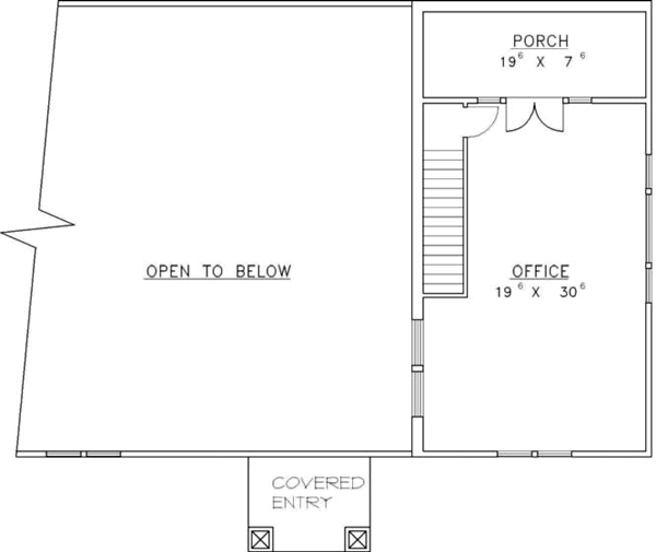 Architectural House Design - Traditional Floor Plan - Upper Floor Plan #117-156