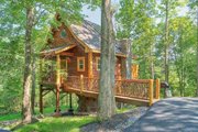 Cabin Style House Plan - 1 Beds 1 Baths 651 Sq/Ft Plan #123-115 