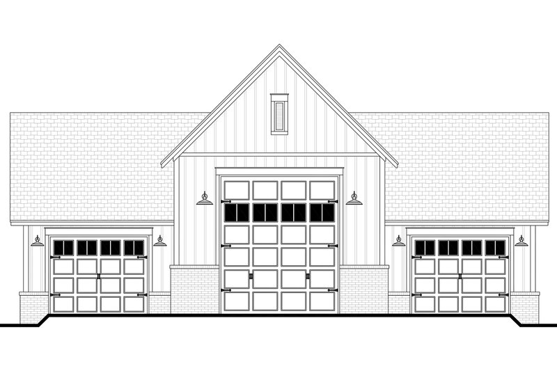 House Blueprint - Exterior - Front Elevation 11 for Farmhouse House Plan #430-431, 0 bath