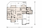 European Style House Plan - 4 Beds 3.5 Baths 4720 Sq/Ft Plan #140-114 