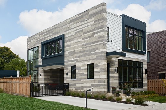 Exterior - Front Elevation 5 for Contemporary House Plan #928-296 - 3 bed, 2.5 bath