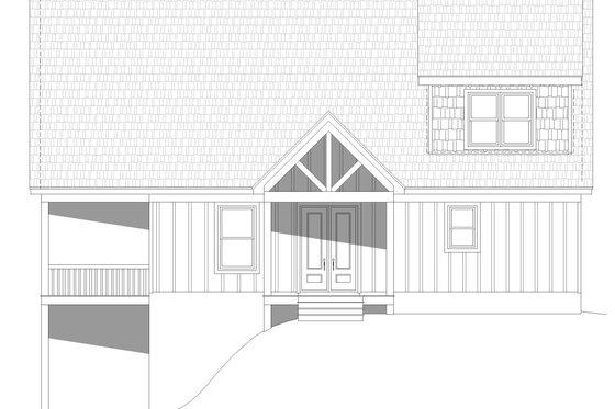 Exterior - Front Elevation 3 for Traditional House Plan #932-509 - 3 bed, 2.5 bath