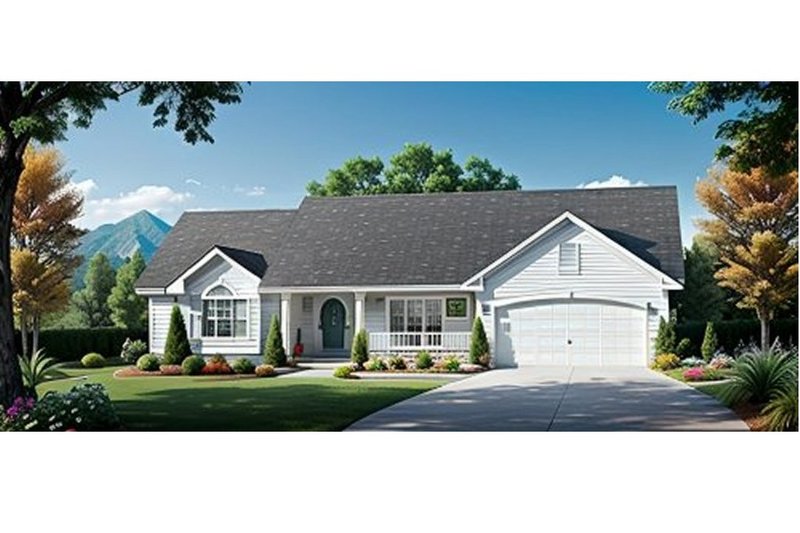 Home Plan - Traditional Exterior - Front Elevation Plan #58-145